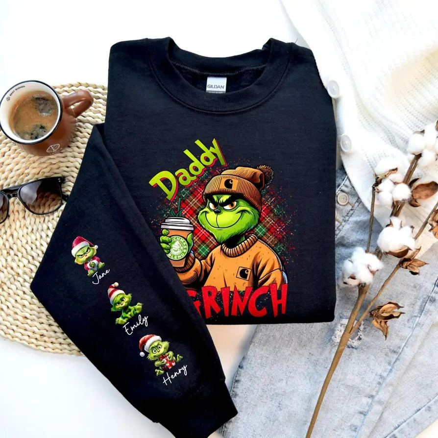 Custom Christmas Movie Characters Mama and Daddy Sweatshirt