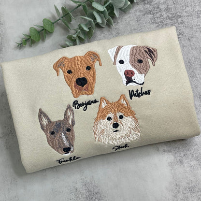 Custom Embroidered French Bulldog Sweatshirt or Hoodie with Picture Name | Gifts for Pet Lovers